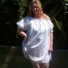 Renaissance Wench Pirate Faire Blouse Short Chemise White by WonderfullyMadeGarb steampunk buy now online