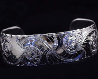 Silver bracelet nautilus shell engrave by steampunkdesign steampunk buy now online