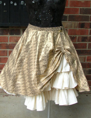 Steampunk Drawstring Bustle Overskirt by crescentwench steampunk buy now online