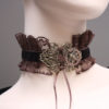 Chocolate steampunk Gothic necklace victorian bumblebee gear neck corset by pinkabsinthe steampunk buy now online