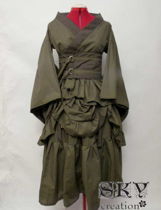 Custom Bustled Kimono Set by skycreation steampunk buy now online