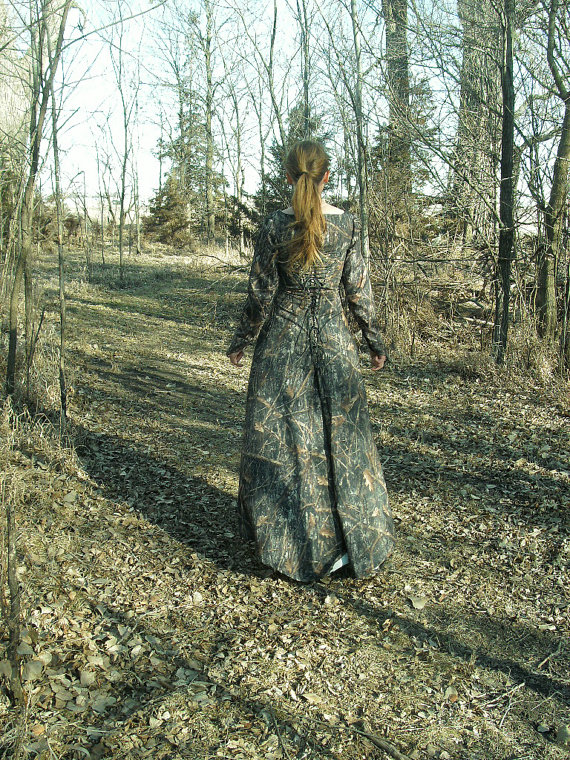 Enchanting Forest Camouflage Gown--- Prom Dress, Camouflage Dress, Forest Camo, Hunting, Redneck Wedding, Forest Fairy Gown, Woodland Gown by TheModestMaiden steampunk buy now online