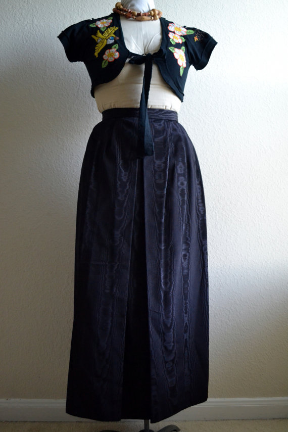 Cloak of Many Colors by Liberty & Lucrezia Steampunk Victorian Pleated Maxi Skirt Size 4 by NinasDream steampunk buy now online