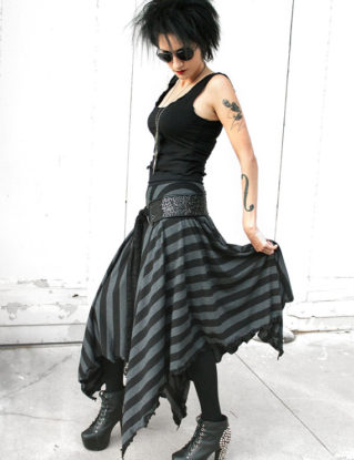 GYPSY MAX long striped skirt by voclothingshop steampunk buy now online