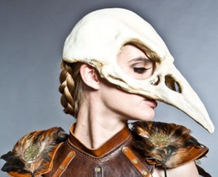 Bird skull mask in Bone finish by HighNoonCreations steampunk buy now online
