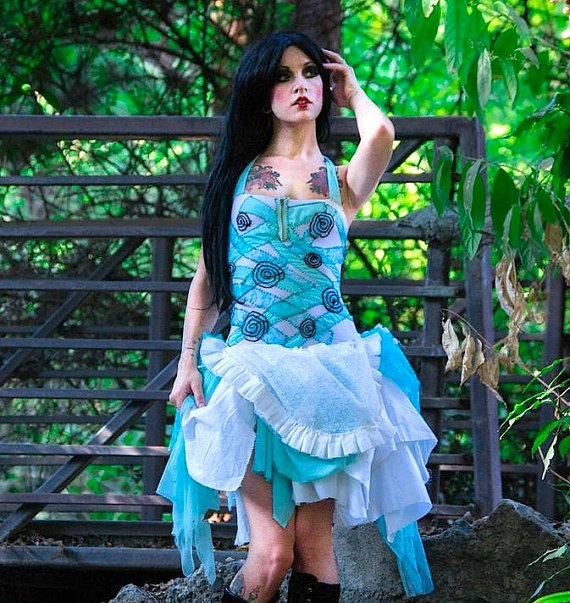 Twisted Alice Dress by PatchedJester steampunk buy now online