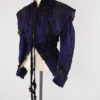 Antique 1800s Victorian jacket / blue mohair and black decorative trim / Tuxedo tail back by digvintageclothing steampunk buy now online