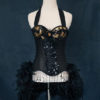 BLACK CANARY Burlesque Costume Gold Corset saloon girl steampunk dress by olgaitaly steampunk buy now online