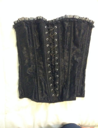 Black Lace Corset (Small) by Literart steampunk buy now online