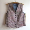 Red Blue Beige Plaid Mens Vest Formal Gentlemen's Edwardian Victorian Renaissance Steampunk Waistcoat Extra Large Size by VintageOffer steampunk buy now online