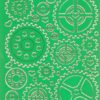 gold on green craft peel offs, steampunk, cogs etc peel off stickers for crafts, card making etc steampunk buy now online