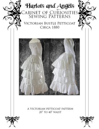 Steampunk Victorian Bustle Skirt Petticoat Sewing Pattern circa 1880 by Harlotsandangels steampunk buy now online