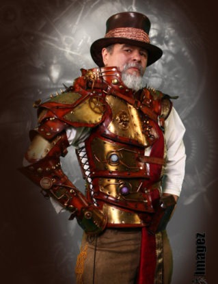 RESERVED For Capt Gannon - Emperors Armor of Empowerment - Steampunk Full arm half torso by SkinzNhydez steampunk buy now online