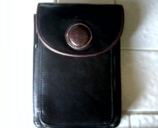Black Leather pouch with compartments by TimeTravelersIntl steampunk buy now online