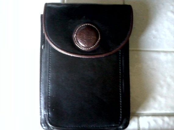 Black Leather pouch with compartments by TimeTravelersIntl steampunk buy now online