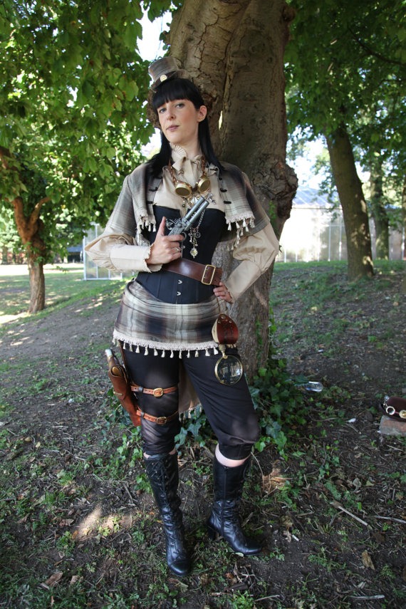 Airship Captains Steampunk costume from Steampunk Fashions Book in your choice of fabric by Discombobulous steampunk buy now online