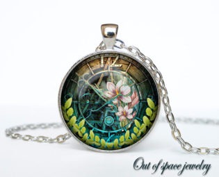 Steampunk clock pendant Steampunk watch necklace Old Clock Steampunk jewelry by outofspacejewelry steampunk buy now online