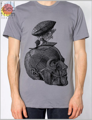 Men's T Shirt Thoughts American Apparel XS, S, M, L, XL 9 Colors by FullSpectrumApparel steampunk buy now online
