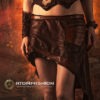Steampunk leather skirt 'Priestess of Fire' by Atomfashion steampunk buy now online
