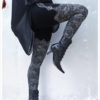 Night Lace Legging - faux thigh high - small Black Legging - Tights - Original art legging by Carouselink steampunk buy now online
