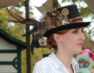 CUSTOM One of A Kind, Victorian Steampunk Hat for Costume Cosplay Renaissance Fair by BreakawayCreativeArt steampunk buy now online