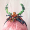 OOAK Wearable Art Hand Sculpted Orange Octopus Sea Plant Mermaid Burlesque Kitsch Unique Headband Steampunk Costume by TheHouseOfMadLucy steampunk buy now online