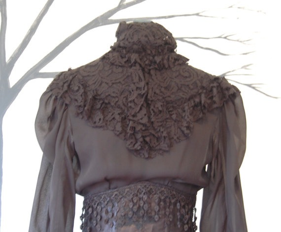 Black goth Steampunk victorian inspired blouse skirt and corset belt halloween costume by hhfashions steampunk buy now online