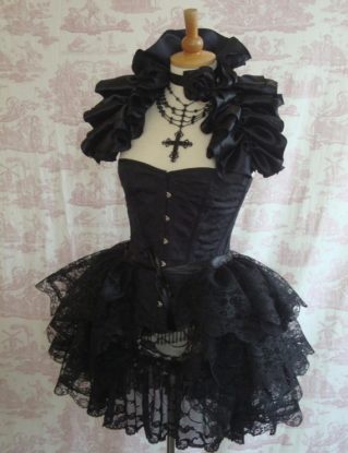 PLUS SIZE Lace Burlesque Bustle Skirt Gothic Steampunk BUSTLE By Gothic Burlesque by GothicBurlesque steampunk buy now online