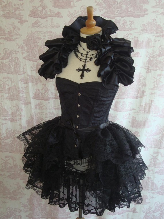 Lace Burlesque Bustle Skirt Gothic STEAMPUNK BUSTLE By Gothic Burlesque by GothicBurlesque steampunk buy now online