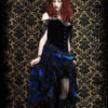 Elise Long Bustle Skirt - Fairy Tale Romantic Wedding Skirt in Velvet & Lace Handmade To Measure - Dark Romantic Couture by Rose Mortem by rosemortem steampunk buy now online