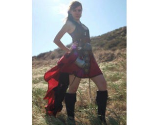 ATHENA Long Length Two Color Add-a-Bustle and Mini Skirt with trim - Choose Size and Color by loriann37 steampunk buy now online
