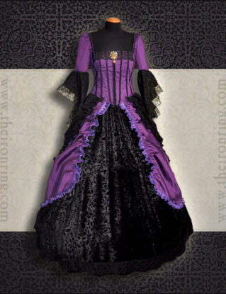 Made to order fantasy victorian renaissance marie antoniette gothic dress, custom made by TheIronRing steampunk buy now online