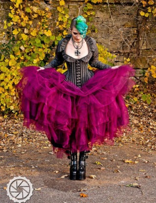 Bridal Steampunk Tulle Skirt in Intense Colors Petticoat Fairytale- Custom to order by KMKDesignsllc steampunk buy now online