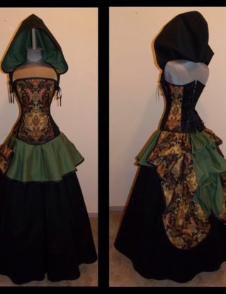 Scandalous Traveler with Pouch Steampunk Full Bustle Gown Costume - Custom - by LoriAnn Costume Designs by loriann37 steampunk buy now online