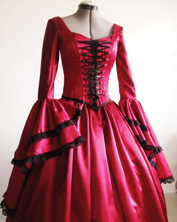 A Costume Gothic Renaissance Pirate gown Custom Any size Welcome by ...