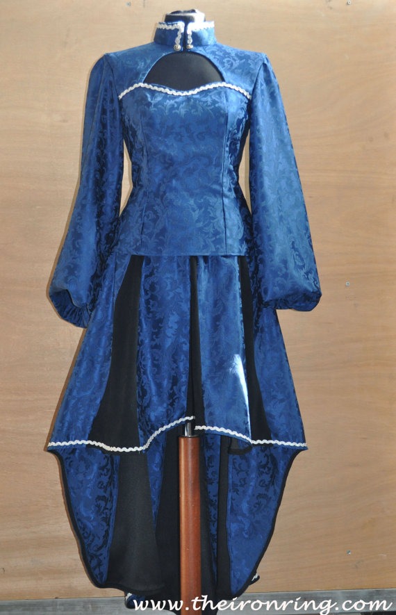 Fantasy Mage style outfit, Bodice, Skirt, Renaissance, damask fabric, custom made. by TheIronRing steampunk buy now online Fantasy Mage style outfit, Bodice, Skirt, Renaissance, damask fabric, custom made. by TheIronRing steampunk buy now online
