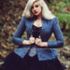 Flared Jacket Retro Steampunk Women's Wedding Jacket, Cotton, Wool or Suede- Custom to Order by KMKDesignsllc steampunk buy now online