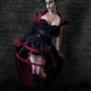 Steampunk macabre Alice in Wonderland Queen of hearts dress by Tilldeathbridal steampunk buy now online