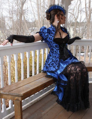 Sweet Temptation Custom Made Victorian Tea Gown by auralynne steampunk buy now online