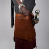 Brown leather bandoleer for pirate musketeer larp ren faire baldric by BarbwireandRoses steampunk buy now online