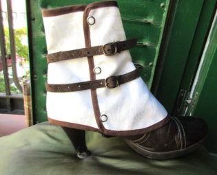 Upgrade - Leather straps for your spats by PasiondeSastre steampunk buy now online