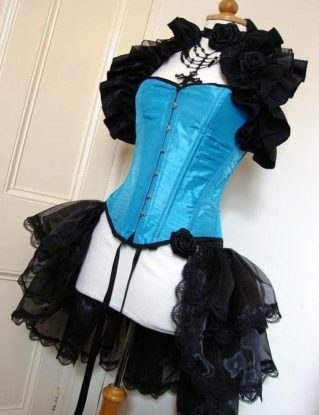 DESTINAE Organza BURLESQUE Bustle Skirt STEAMPUNK goth by GothicBurlesque steampunk buy now online
