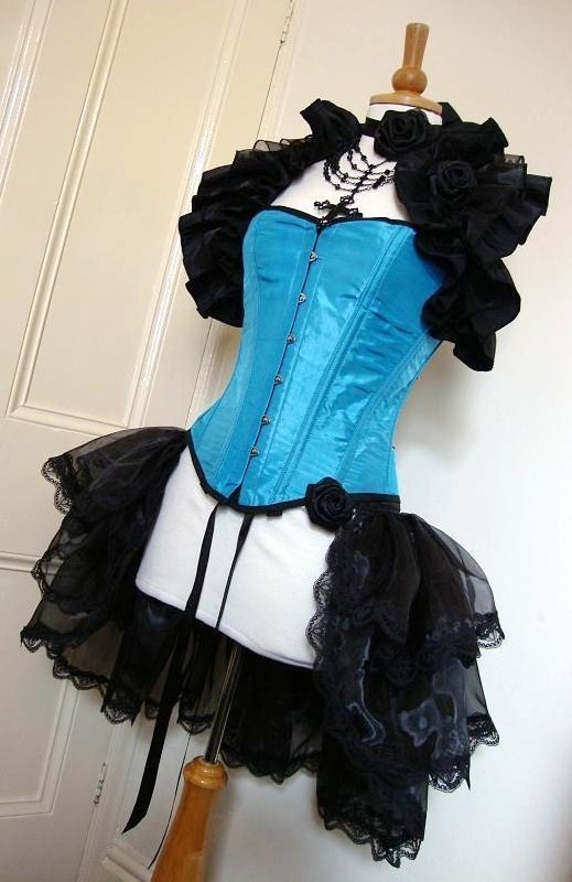 DESTINAE Organza BURLESQUE Bustle Skirt STEAMPUNK goth by GothicBurlesque steampunk buy now online