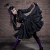 Steampunk Lolita Gothic Black Military Dress with Full Ruffled Skirt Cosplay Costume Custom Size Plus Size Made to Measure by MGDclothing steampunk buy now online