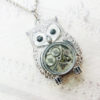 The ORIGINAL Silver Owl Necklace - STEAMPUNK OWL - Jewelry by BirdzNbeez - Wedding Birthday Bridesmaids Gift by birdzNbeez steampunk buy now online