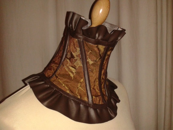 Steampunk Neck Corset by SkinwalkerDesigns steampunk buy now online