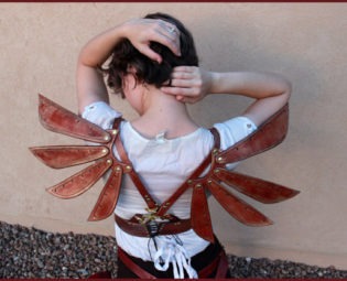 Steampunk Leather Costume Fairy Wings by JAFantasyArt steampunk buy now online