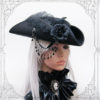 Goth Pirate Tricorn ( steampunk, black, hat ) by BlackUnicornShop steampunk buy now online