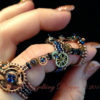 Pattern/ Beaded ring. BIONIC, Steampunk Beaded ring pattern, downloadable PDF, copper, different. Unique. Easy to make :) Beginners. by AbigailsBeadDesign steampunk buy now online