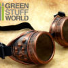 SteamPunk GOGGLES in COOPER color - with adaptable elastic bands by GreenStuffWorld steampunk buy now online